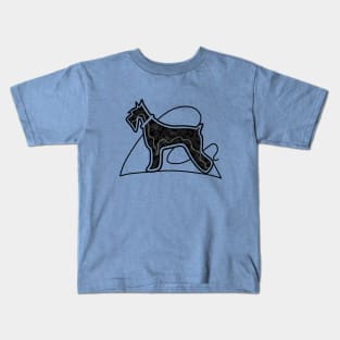 Schnauzer Dog Kids T-Shirt